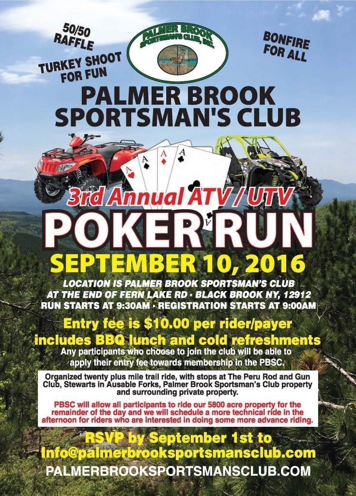 3rd Annual ATV/UTV Poker Run